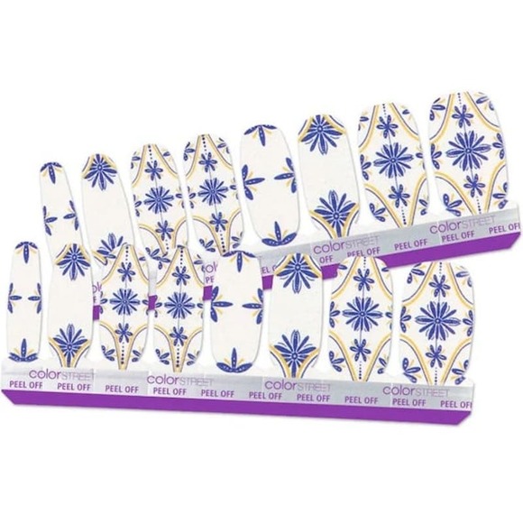 3 for $30 NWT Retired and Rare Color Street "Stay A Tile" Nail Polish Strips - Picture 3 of 12